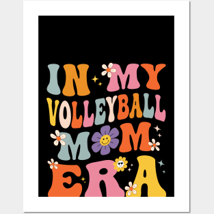 In My Volleyball Mom Era Retro Groovy Sports Mom For Womens Posters and Art